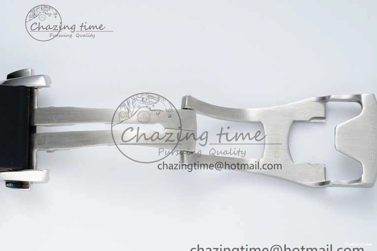 0111 Breathable Speedmaster Racing Master SS HKF Best Edition White Dial on Black Rubber Strap A 7815